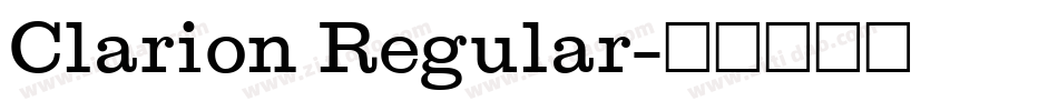 Clarion Regular字体转换